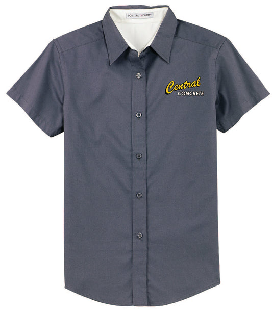 CC Women's Button Up SS