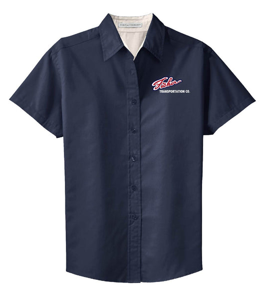 FT Women's Button Up SS